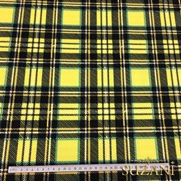 Sarı Ekose Kumaş