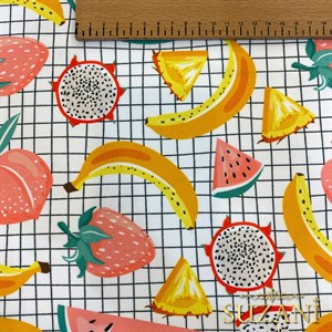 Seaside Karpuz Desenli Dijital Baskılı Kumaş