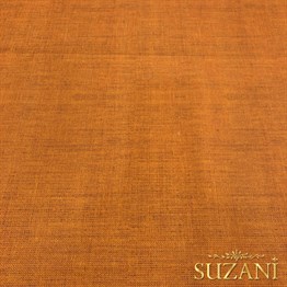 Sıcak Turuncu Keten Görünümlü Dijital Baskılı Kumaş