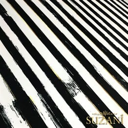 Siyah Beyaz Eskitme Çizgili Kumaş