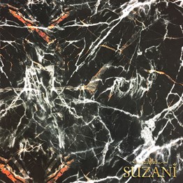 Siyah Mermer 02 Desenli Kumaş