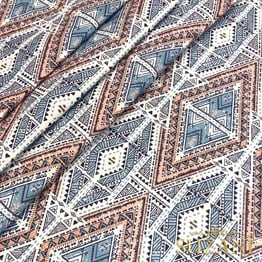 Soft Afrika Desenli Dijital Baskılı Kumaş