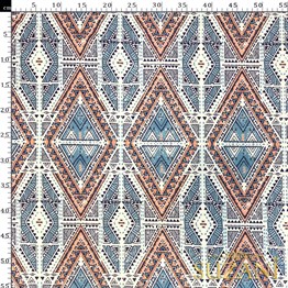 Soft Afrika Desenli Dijital Baskılı Kumaş