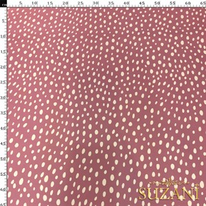 Soft Boho Benek Desenli Dijital Baskılı Kumaş