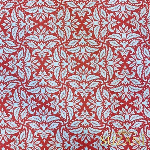 Soft Kırmızı Motif Desenli Dijital Baskılı Kumaş