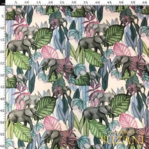 Pastel Fil Desenli Dijital Baskılı Kumaş