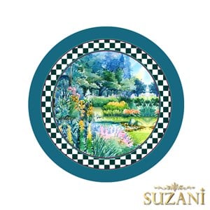 Suluboya Çizim Doğa Desenli Dikişsiz 3lü Supla Kumaşı