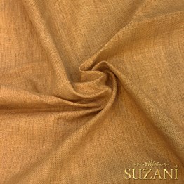 Sütlü Kahve Keten Görünümlü Dijital Baskılı Kumaş