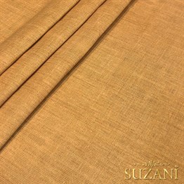 Sütlü Kahve Keten Görünümlü Dijital Baskılı Kumaş