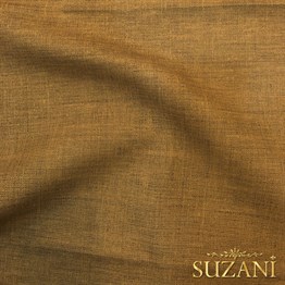 Tarçın Keten Görünümlü Dijital Baskılı Kumaş