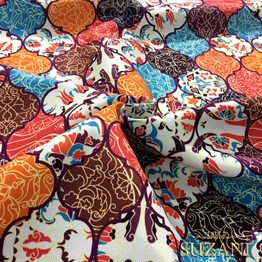 Türk Motifi Moroccan Desenli Kumaş