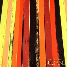 Turuncu Eskitme Çizgili Kumaş