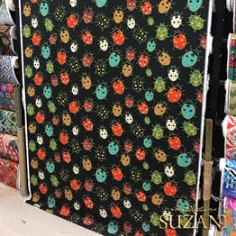 Uğur Böceği Desenli Kumaş