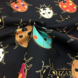 Uğur Böceği Desenli Kumaş