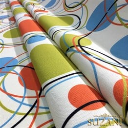 Vintage Elips Desenli Kumaş