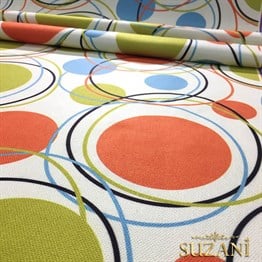 Vintage Elips Desenli Kumaş