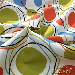 Vintage Elips Desenli Kumaş