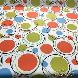 Vintage Elips Desenli Kumaş