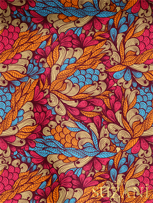 Vitange Çiçek Desenli Dijital Baskılı Kumaş