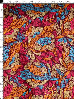 Vitange Çiçek Desenli Dijital Baskılı Kumaş