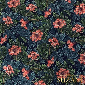 William Morris Çiçek Desenli Dijital Baskılı Kumaş