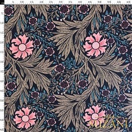 William Morris Desenli Dijital Baskılı Kumaş