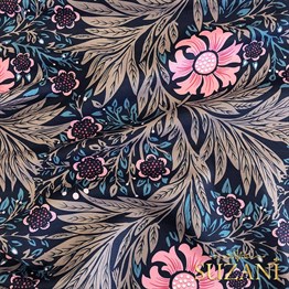 William Morris Desenli Dijital Baskılı Kumaş