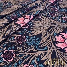 William Morris Desenli Dijital Baskılı Kumaş