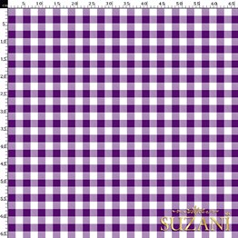 Yaban Mersini Küçük Pötikare Desenli Dijital Baskılı Kumaş