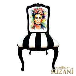 Yağlıboya Frida Özel Koltuk Döşemelik Kumaş