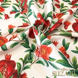 Yeni Nar Desenli Kumaş