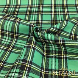 Yeşil Klasik Ekose Kumaş