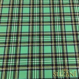 Yeşil Klasik Ekose Kumaş