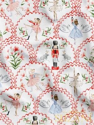 Yılbaşı Kursun Asker Desenli Dijital Baskılı Kumaş