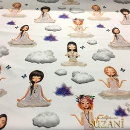 Yoga Desenli Kumaş