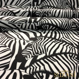 Zebra Sürüsü Desenli Kumaş