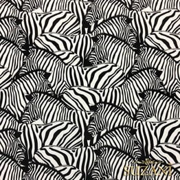 Zebra Sürüsü Desenli Kumaş