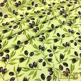 Zeytin Desenli Kumaş