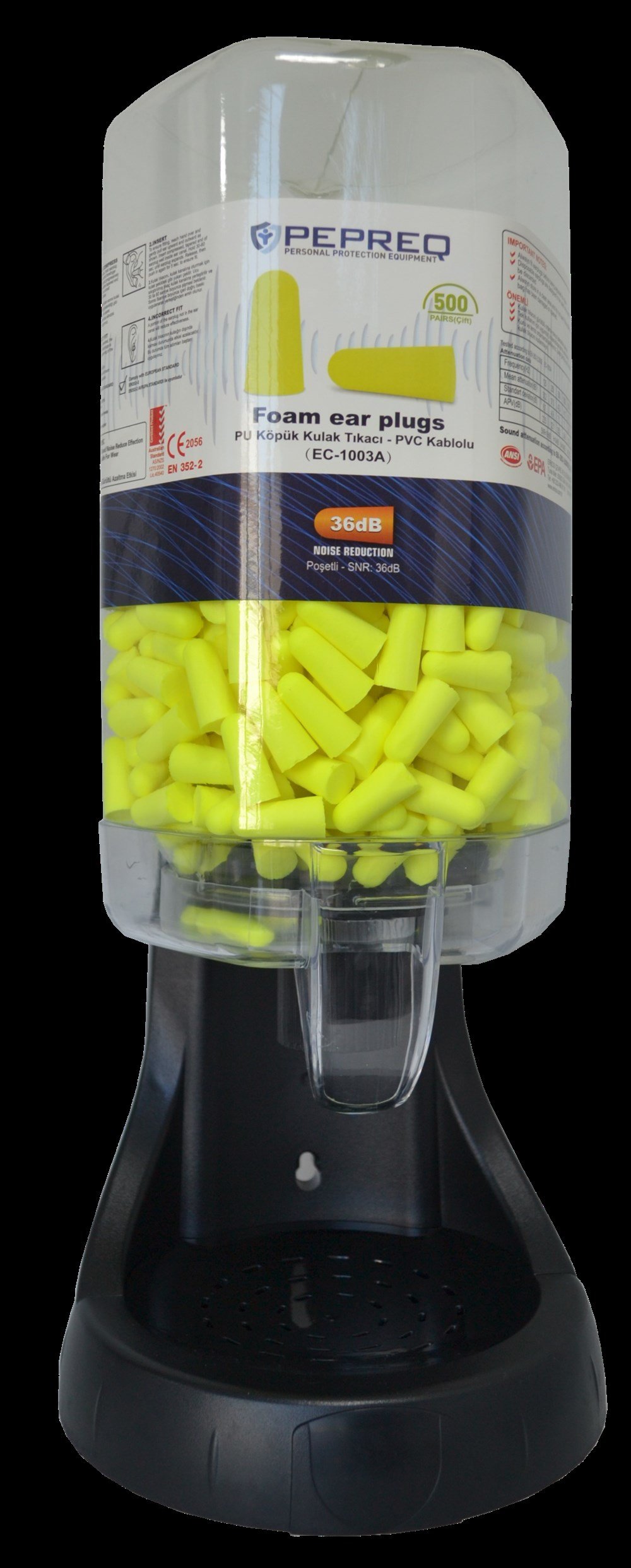 PEPREQ ED-500| Kulak Tıkacı Dağıtıcı Dispenser (içi boştur)