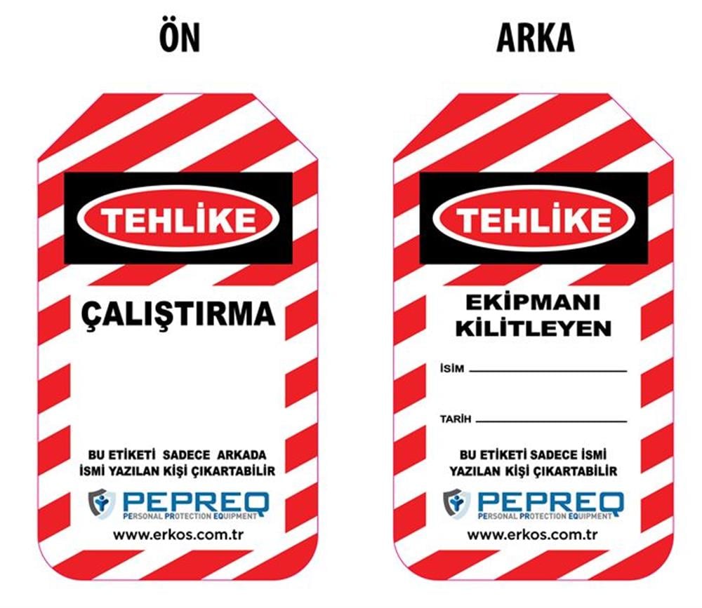 Türkçe Kilitleme Etiketi | PEPREQ ST-TR