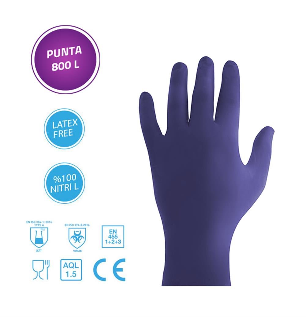 Uzun Nitril Eldiven · (Kalın) |  Punta NIT 800L