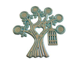 AĞAÇ DALINDA KUŞ KAFESİ MAVİ PK:50 KL:100