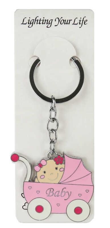 ANAHTARLIK BEBEK PUSETTE PEMBE PK:10-KL:600