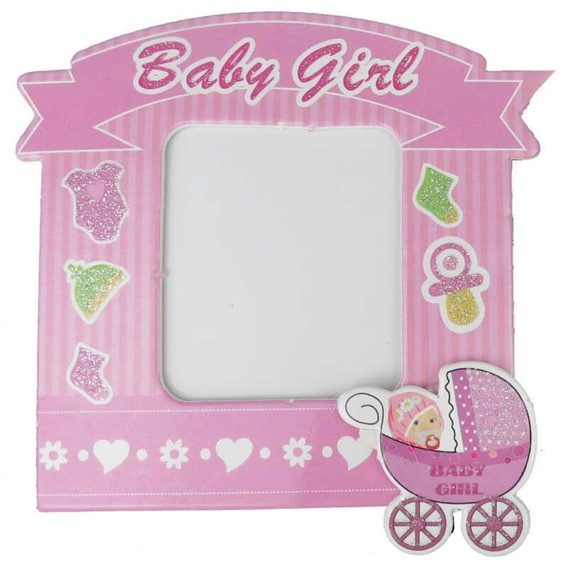 ÇERÇEVE MAGNETLİ BEBEK PUSETLİ PEMBE PK:25 KL:30