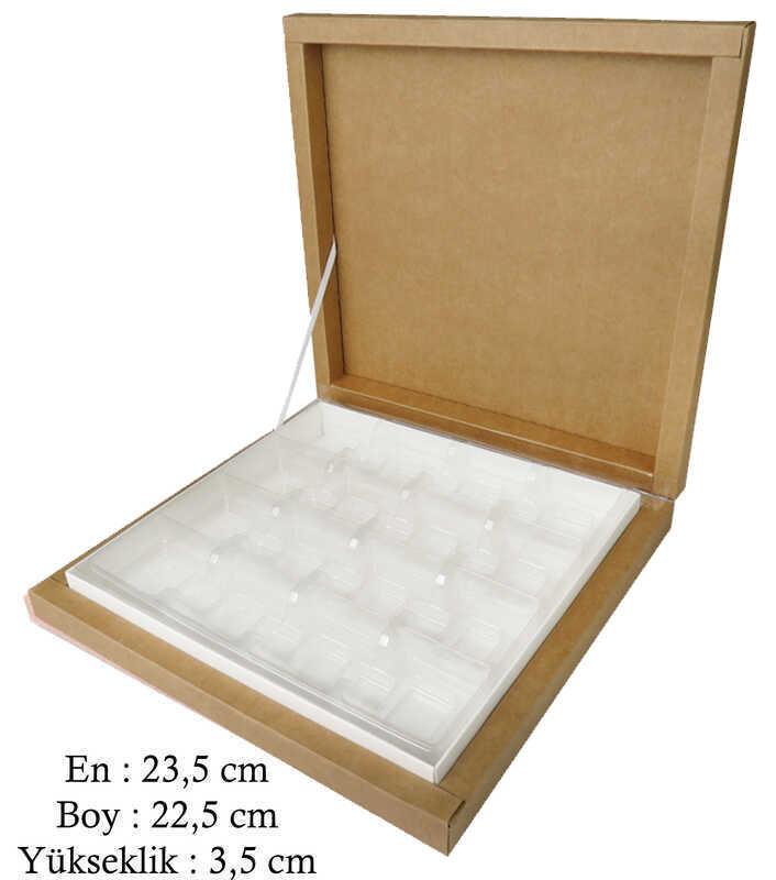 ÇİKOLATA KUTUSU 500 GRAMLIK KRAFT NATUREL PK:1