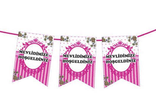 FLAMA MEVLİDİMİZE HOŞGELDİNİZ PEMBE PK:1-KL:300