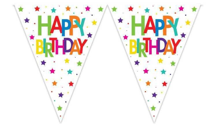 FLAMA ÜÇGEN BAYRAK HAPPY BIRTHDAY SUPERSTAR PK:1