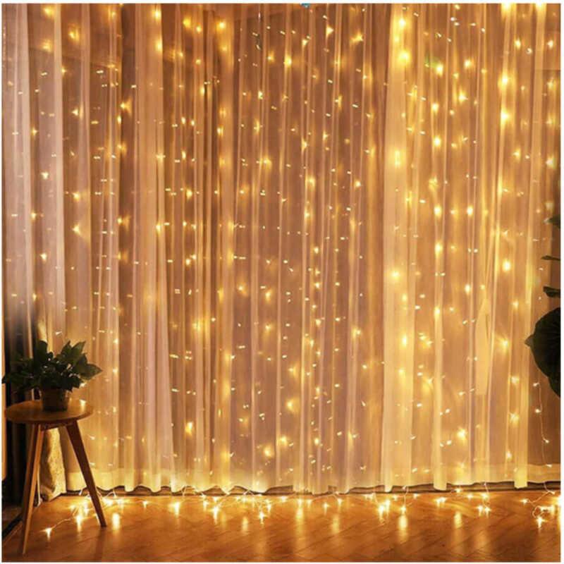 LED IŞIK PERDE FON SÜSÜ 8FONKSİYONLU GÜNIŞIĞI PK:1