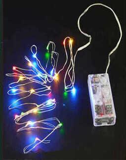 LED IŞIK PİLLİ 5 MT 3 FONKSİYON RENGARENK PK:10