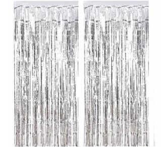 METALİZE FON SÜSÜ ASMALI  GÜMÜŞ PK:2 Lİ KL:50